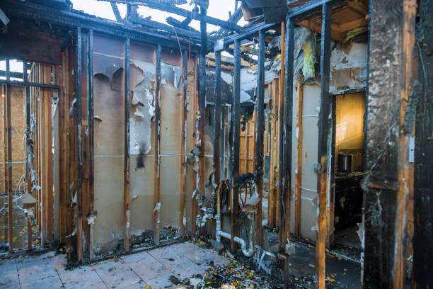Professional Fire Damage Restoration technician working in Magnolia, NJ